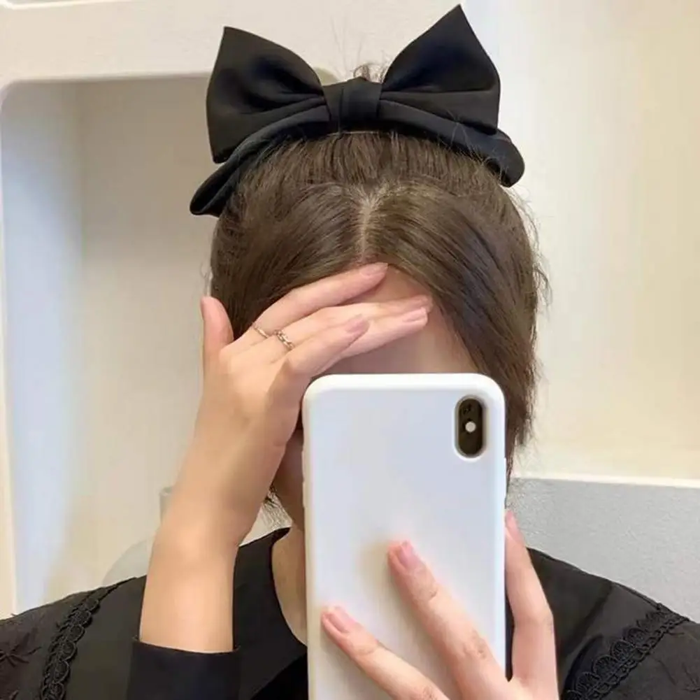 Fine Workmanship  Attractive Sweet Bowknot Spring Clip Long Lasting Hair Barrette Elegant   for Dating