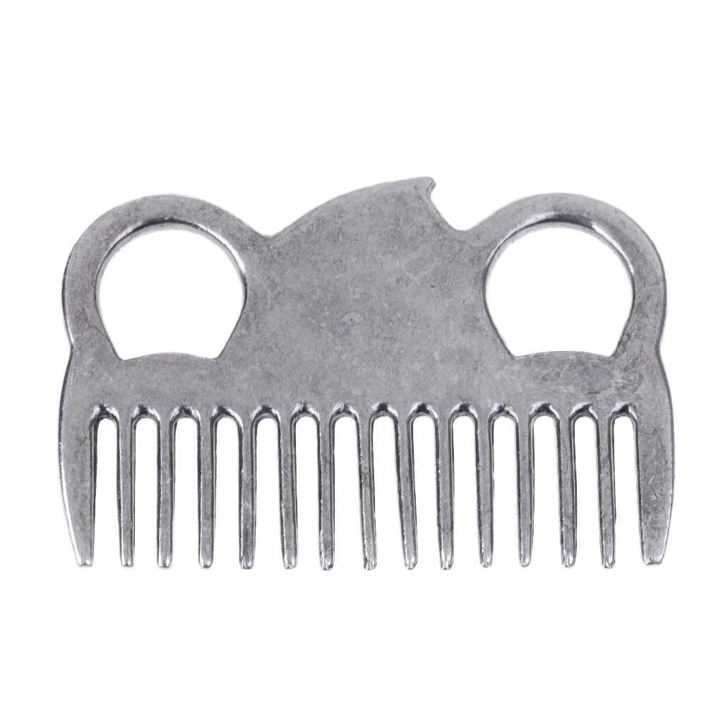 Horse Comb Mane Tail Pulling Comb Metal Horse Grooming Comb Tool Long Hair Short Hair Massage Comb Horse Riding Equipment 4