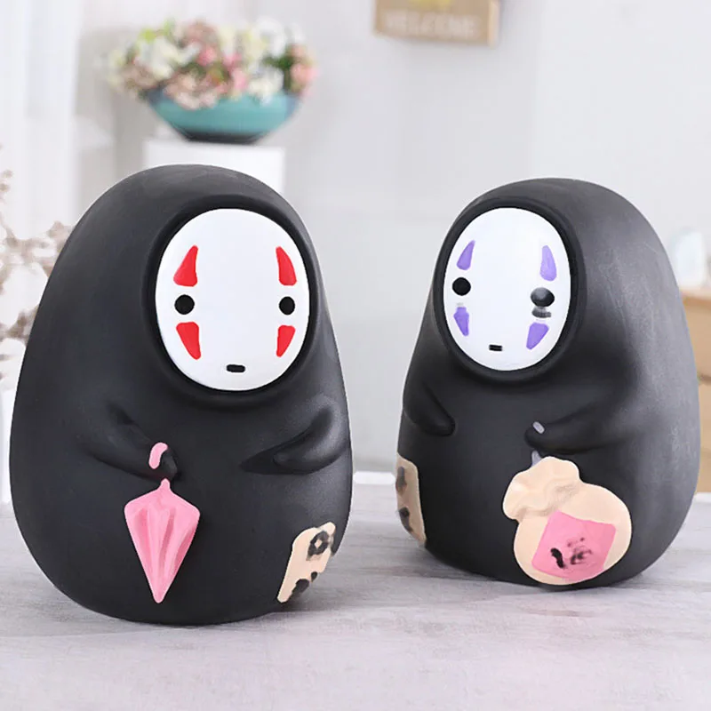 

Anime Figure No-face Man Collectible Money Box Spirited Away Coin Bank Children Eat Coins Safe Money Creative Cartoon Piggy Bank