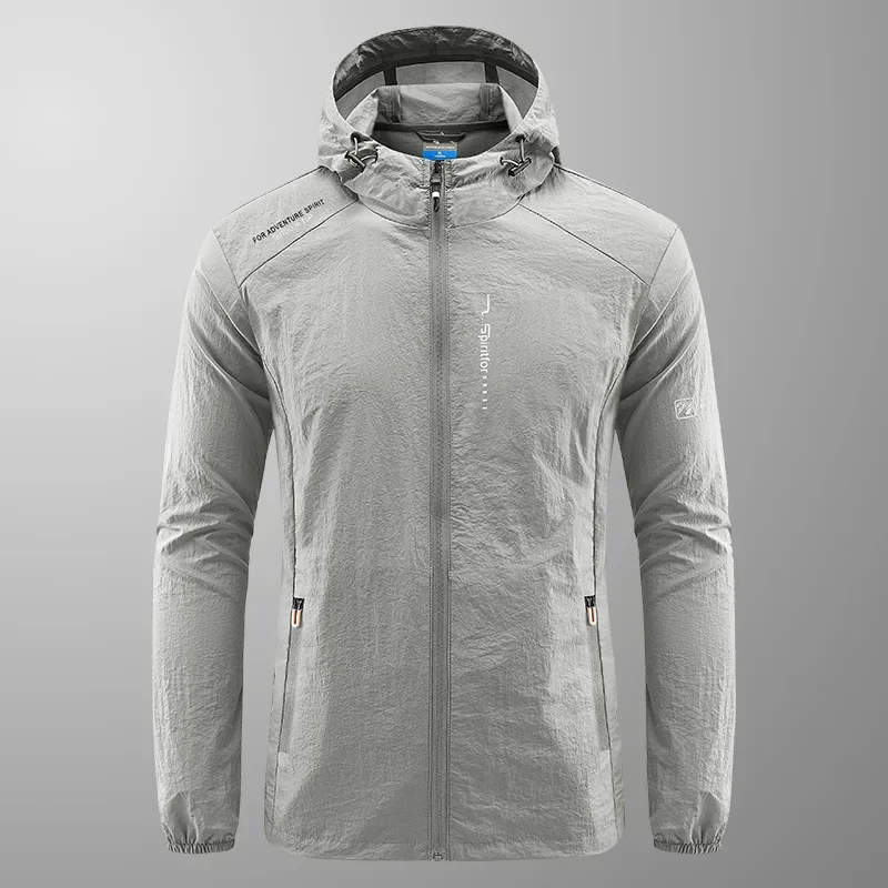 

UPF50+sunscreen Jacket UV Resistant Bicycle Loose Sports Coat Outdoor Light and Thin Quick Drying Men's Sun Protective Clothing