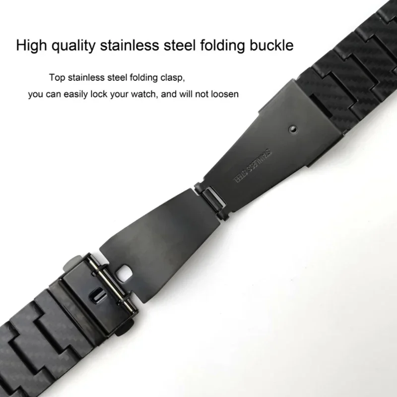 Carbon Fiber Watch Strap – Black