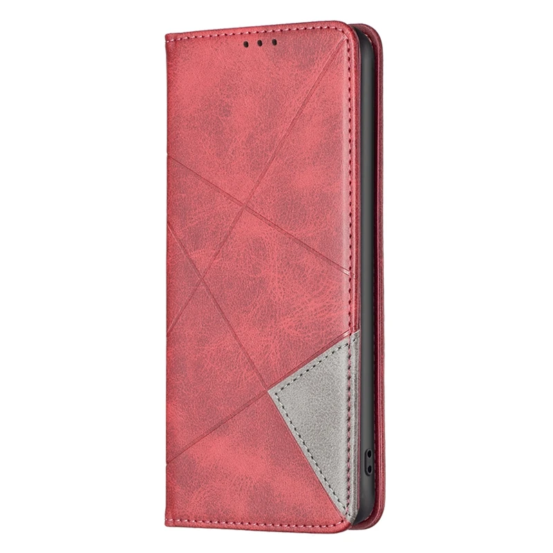 Stylish Solid Color Leather Wallet Phone Cover with Magnetic Closure