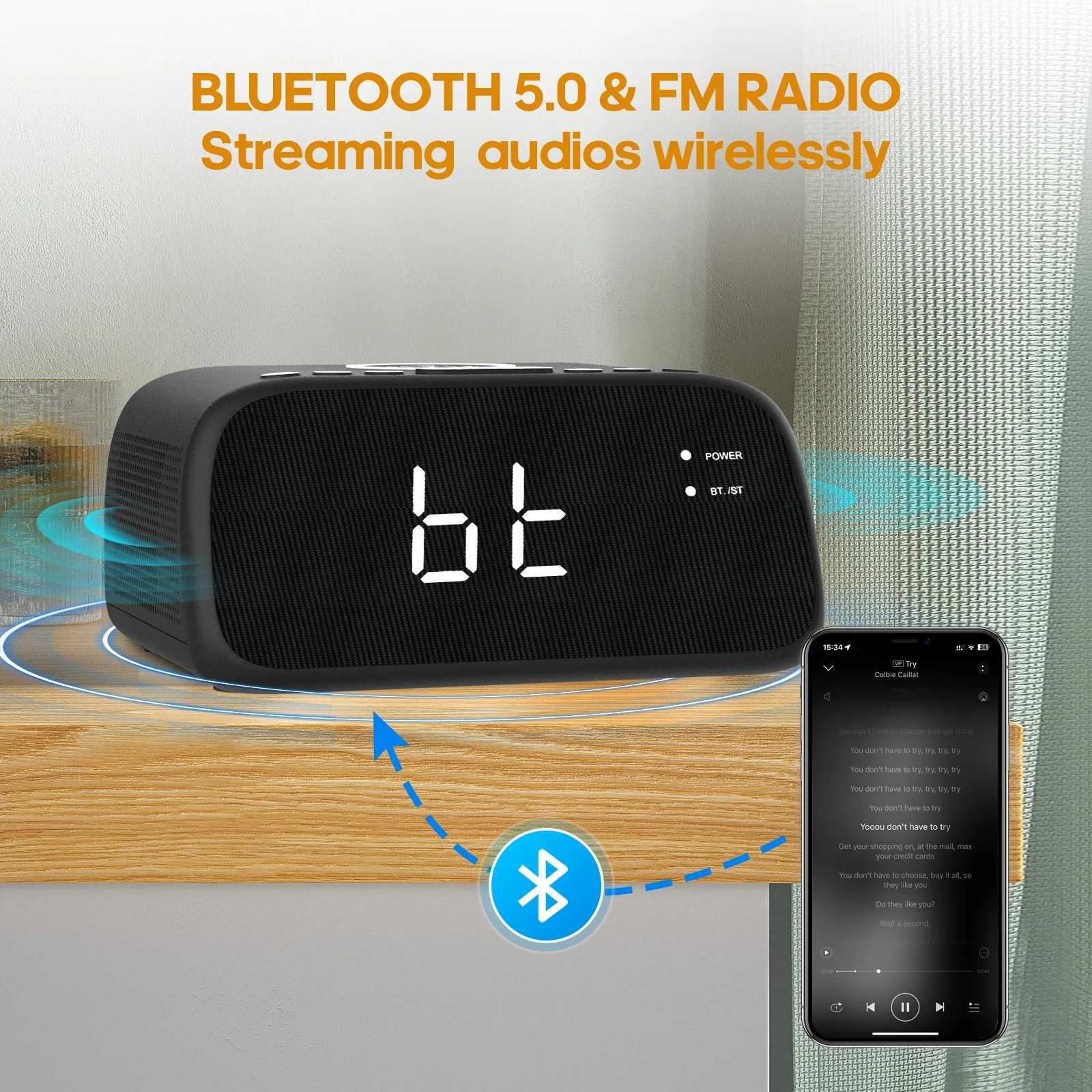 Alarm Clock Despertador Echo Alarm Clock Echo Spot Light Alexa