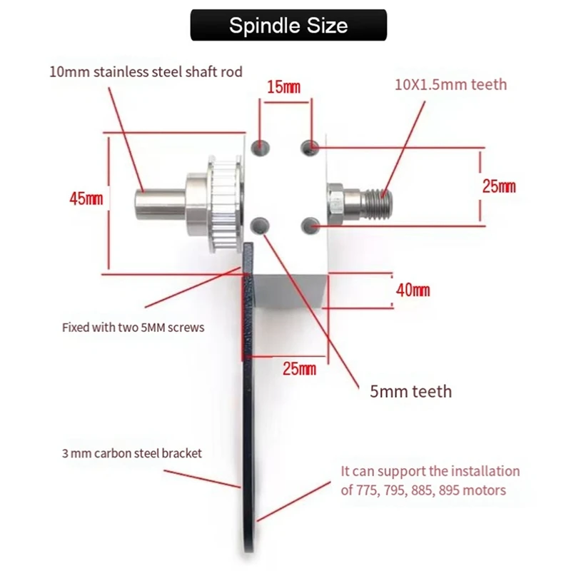 GTBL Mini Table Saw Spindle DIY Woodworking Cutting Spindle Bearing Seat For Table Saw Home Bearing Block