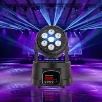 7x10W LED Moving Head Light 4in1 RGBW Professional Stage Lighting DMX512 Wash Light For Disco DJ Music Party Dance KTV Nightclub 1