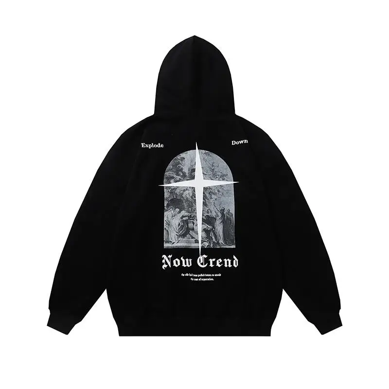 

American Vintage Hoodie Sweater Fashion Versatile Loose Fit Men's and Women's Sweatshirts hoodies women