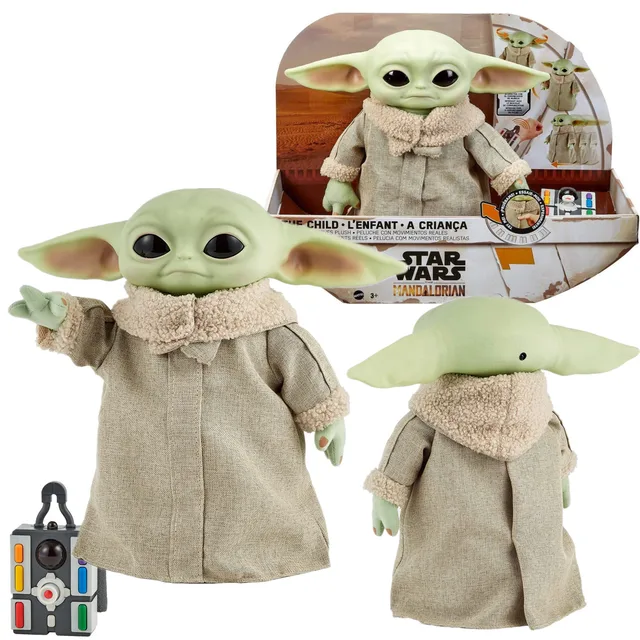 Star Wars The Mandalorian Grogu The Child Plush Motion RC Toy Movie Yoda Baby Collectible Remote Control Character Gift GWD87 1