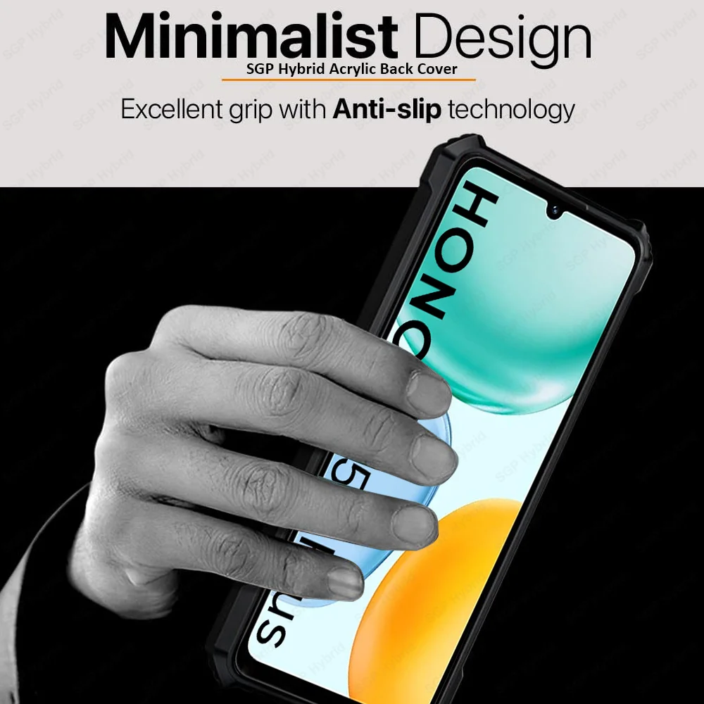 Acrylic Transparent Shockproof Armor Hard Back Cover Case