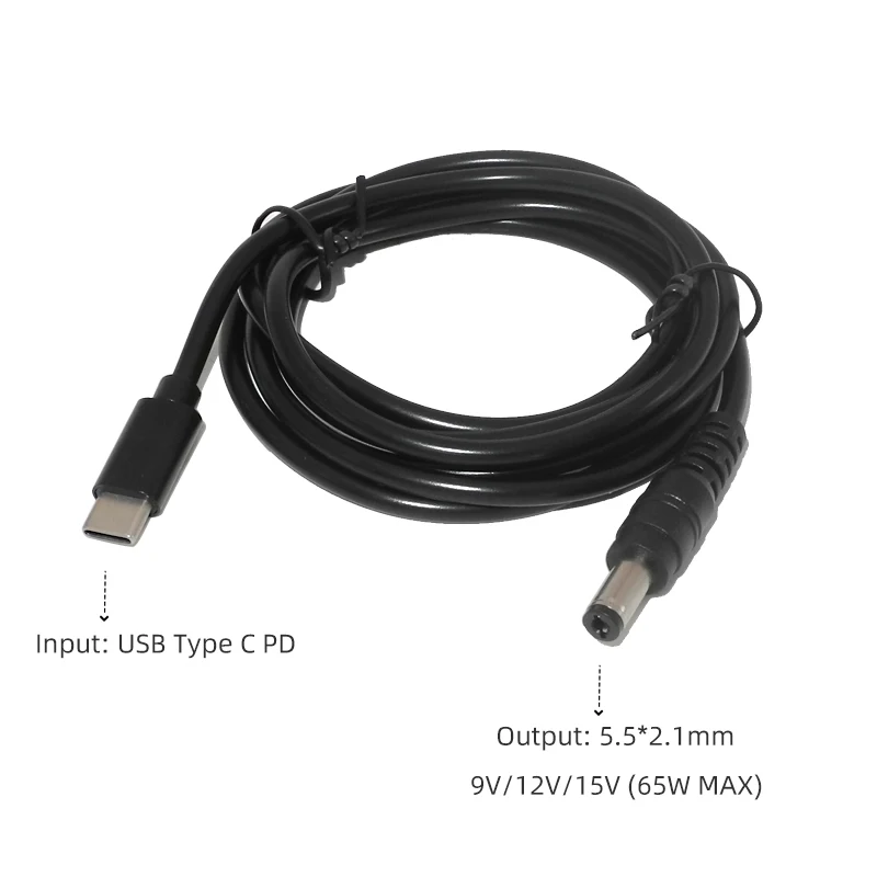 Cavo Alimentazione A Spirale Per BMPCC 4K/6K – Connettore SF610 2 Pin A USB-C PD – 1m Max