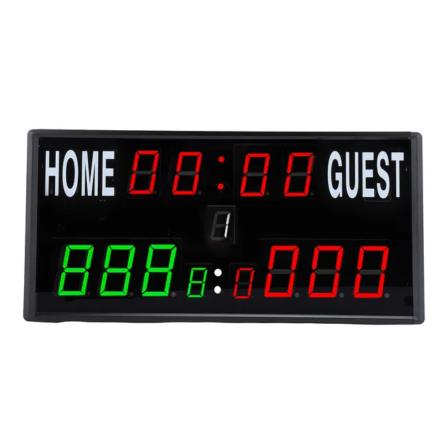 Tableau de bord électronique LED, compte à rebours multifonctionnel, affichage de l'heure, tableau de bord électronique, télécommande pour compétitions 1