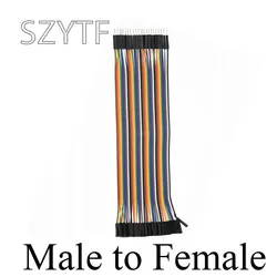 Versatile Dupont Jumper Wire Set - 40-Pin Assorted Length Male/Female Connectors - 15cm (Male to Female)