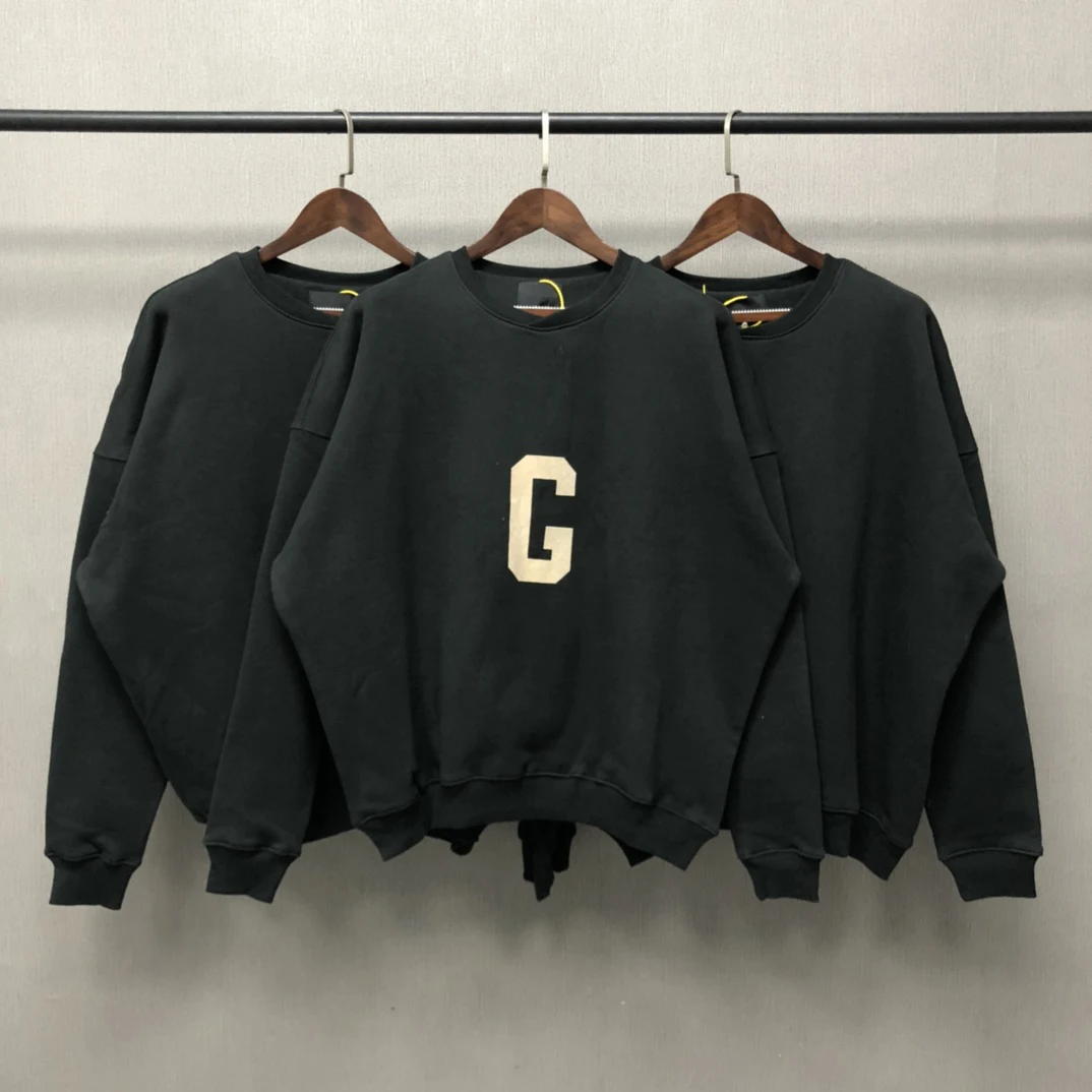 

7th Collection Big G logo Print Hoodie Men Hip hop Streetwear Pullover High Quality O-neck Long Sleeve Sweatshirt