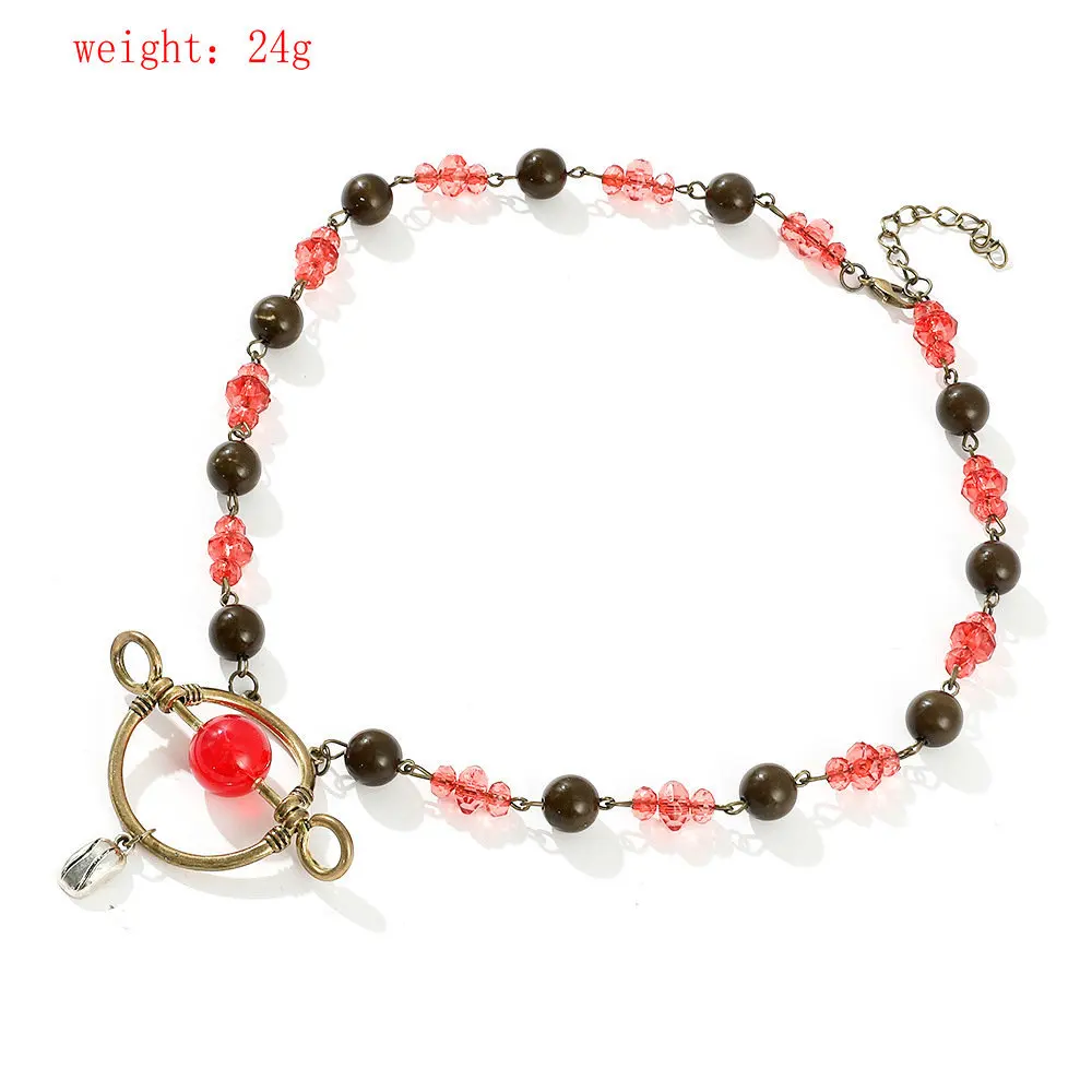 thumbnail image 2 of Witch Charms Good Witch Bad Witch Necklace - Musical Theatre Lover Gift With Charm Pendant Pink Tablecloth 2 of 11
