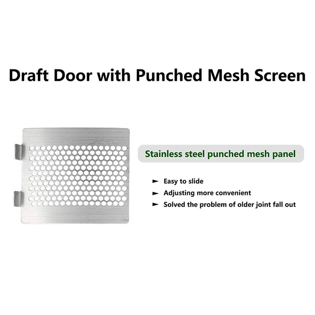 Draft Door Fit Mini, Kicsi Nagy Zöld Tojás Kiegészítők Rozsdamentes Acél Alkatrészek Képernyő Csere Az Alsó Szellőzőnyíláshoz - Image 3