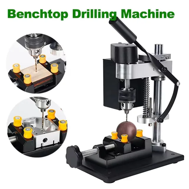 Mini Elektrische Tafelboormachine Stand Kit 8000 r/min 7 Versnellingen Variabele Snelheid Tafelmodel Boormachine Nauwkeurige Boor DIY Boren