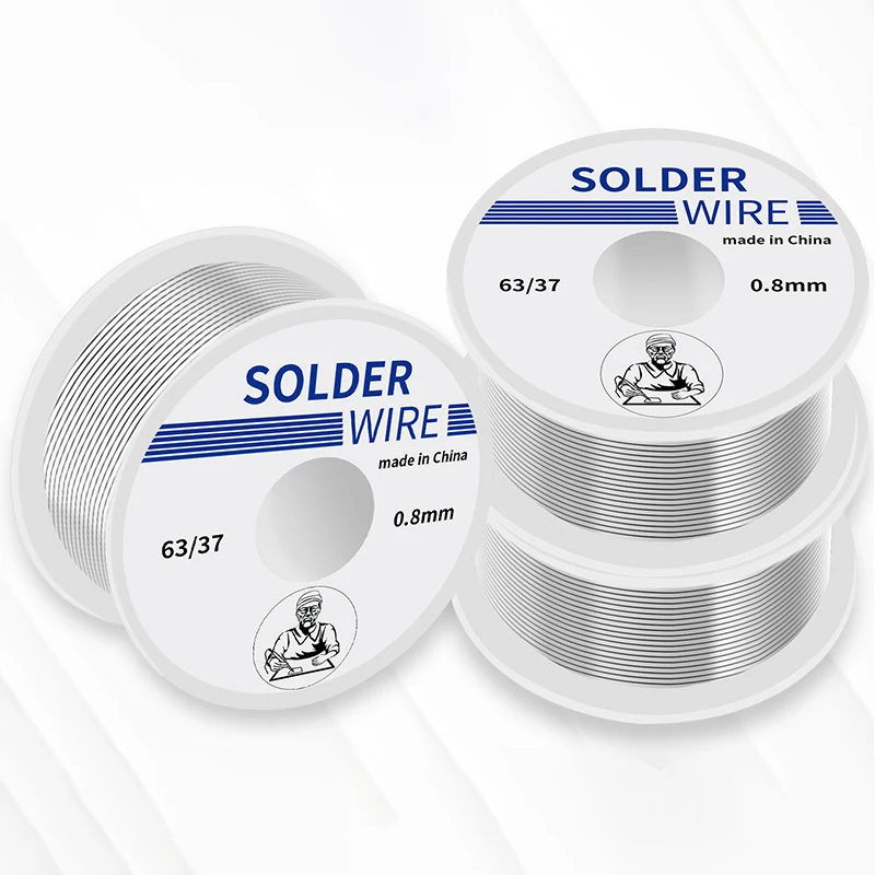 Solder Wire 50g 1.0mm/0.8mm Flux Rosin Core Weldring Tin Lead Roll Soldering Wire Tin Melt Rosin Roll No-clean FLUX 2.0% soldering wire soldering tin wire welding wires