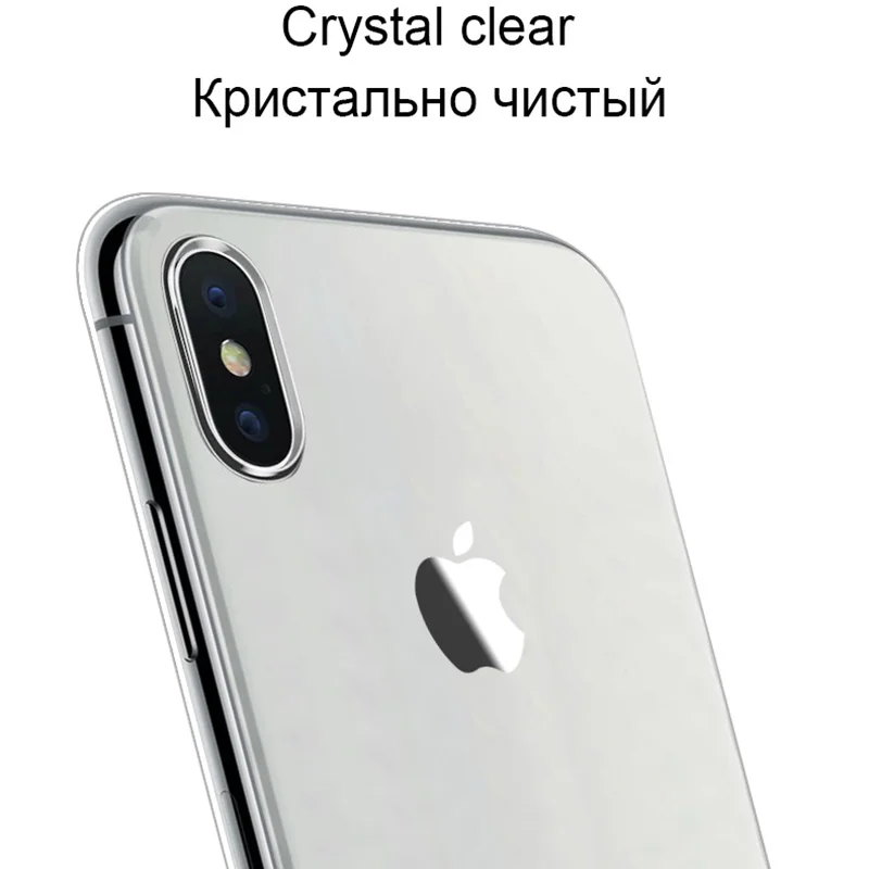 Shockproof Silicone Soft Clear Shield Back Cover - Ultra Thin Shell Housing