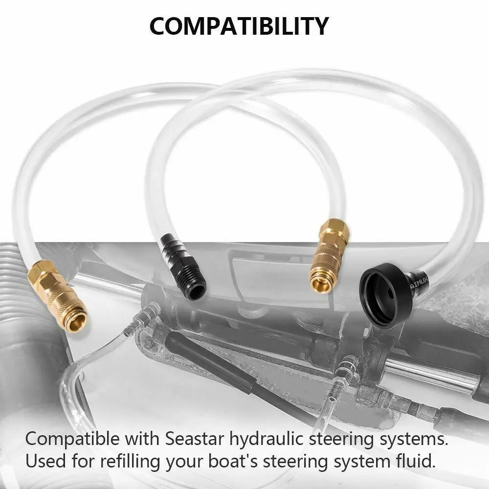 2Pcs/Set Boat Bleed Kit Filler Kit For Seastar Hydraulic Steering Systems New