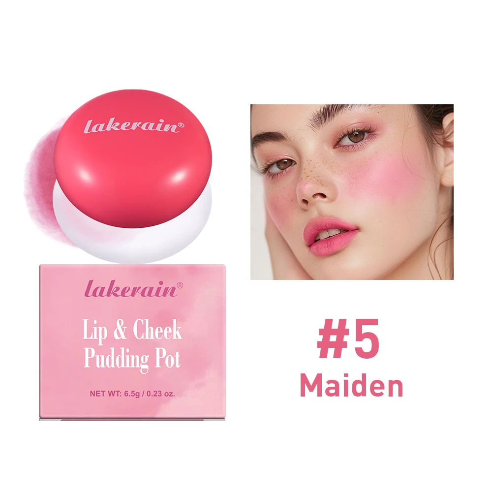 thumbnail image 1 of Lip&Cheek Blurry Pudding Pot | Blushed Moment - Baby | Makeup Blush, Buildable Lightweight, Multi-Use Soft Matte Finish | 5g, 1 of 5