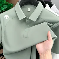 Polo homme sans couture à manches courtes, nouvelle collection été, imprimé, col à revers, patchwork de haute qualité, t-shirt décontracté et sportif pour homme 6
