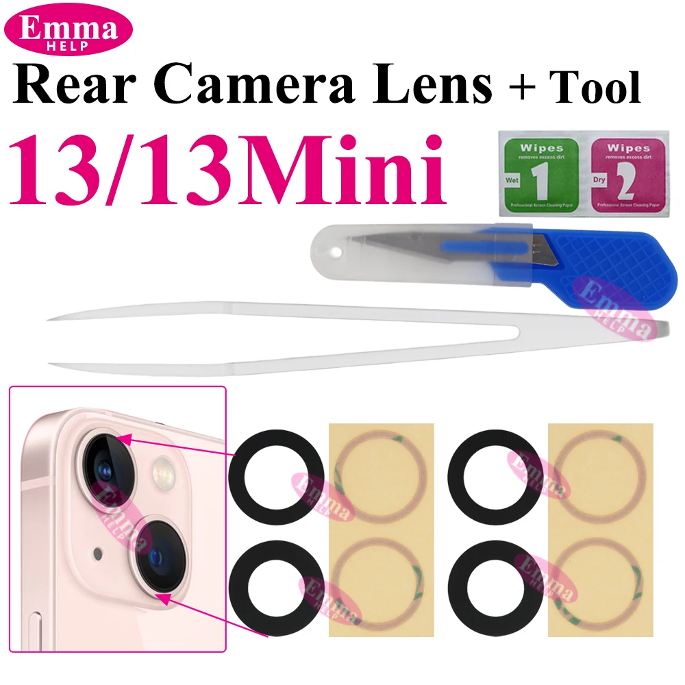 Back Camera Glass Replacement Kit - 2-Pack