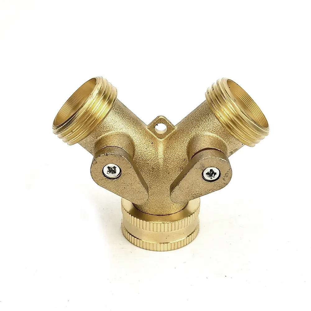 

Brand New Hose Connector Adapter Garden Heavy-duty Hose Splitter Parts Plastic Replacement Watering With 2 Valves