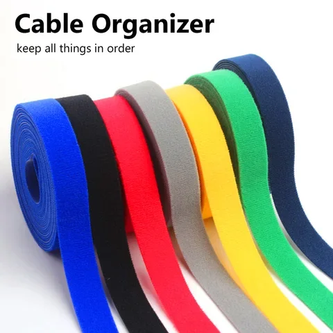 

Cord Winder Strap Nylon Cable Ties Organizer USB Cable Holder Protector Earphone Mouse Wire Management For Home Office