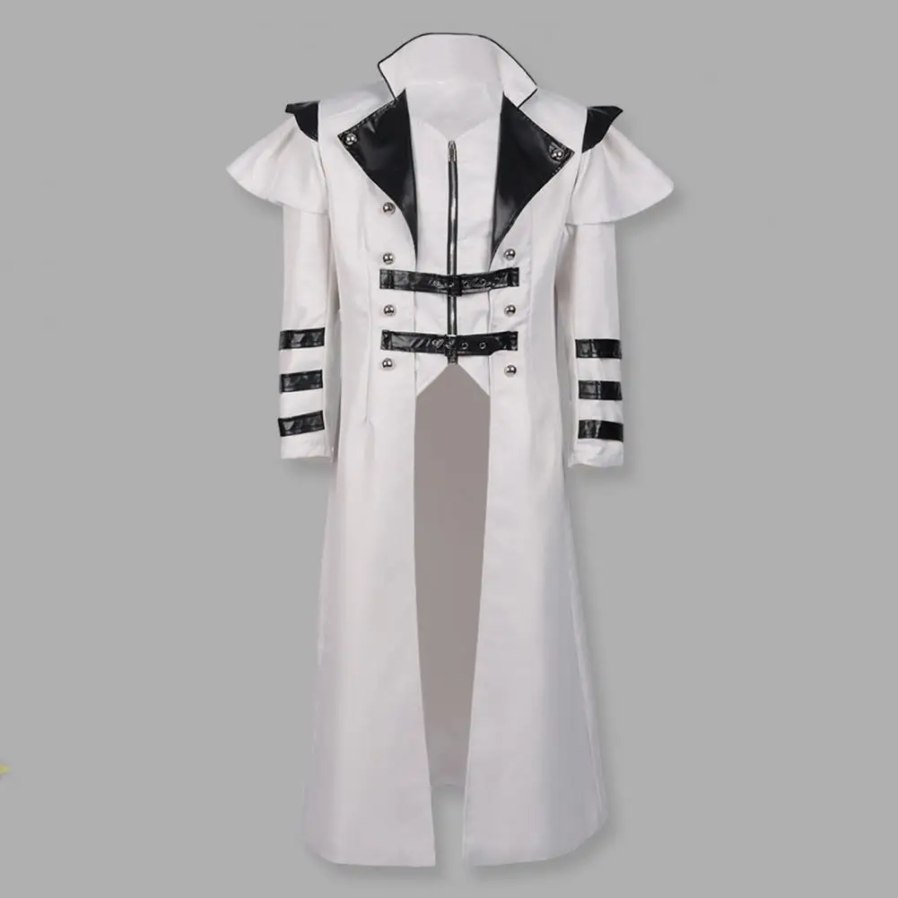 Men Retro Palace Style Jacket Medieval Royal Gothic Steampunk Cosplay Men's Coat for Halloween Stage Show Performance Retro