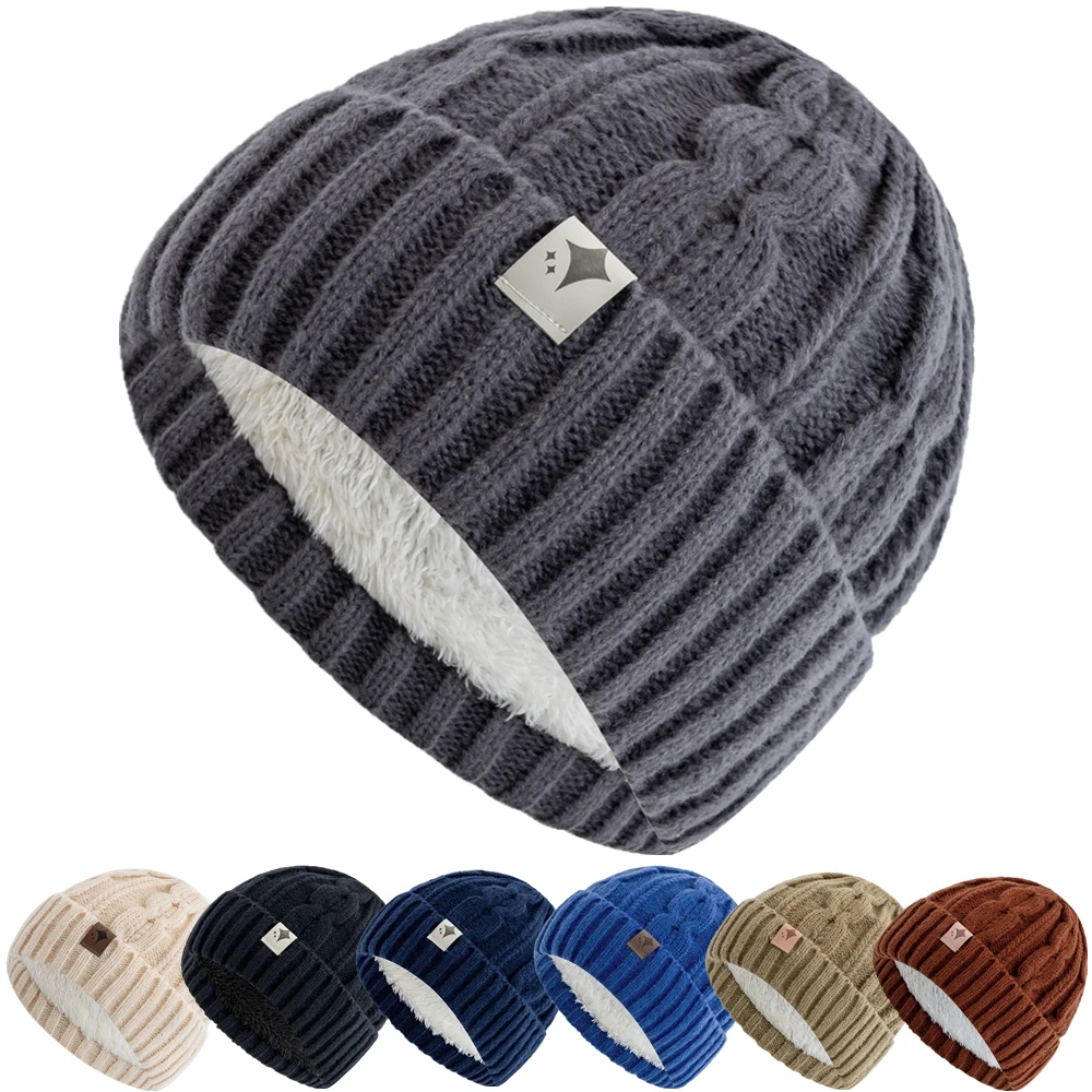 New Style Unisex Warm Winter Hats Fashion Streetwear Beanie For Women Man Couple Outdoor Winter Knitted Hat