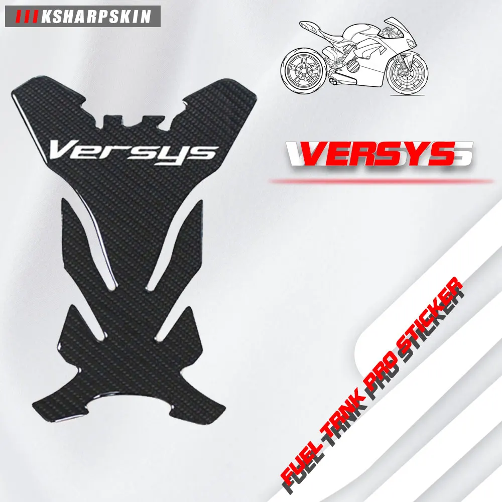 Moto Rcycle 3D Fuel Tank Pad Sticker Decalcomanie Protettive Moto Universal Fuel Tank Stickers Emblema Per Versys 650
