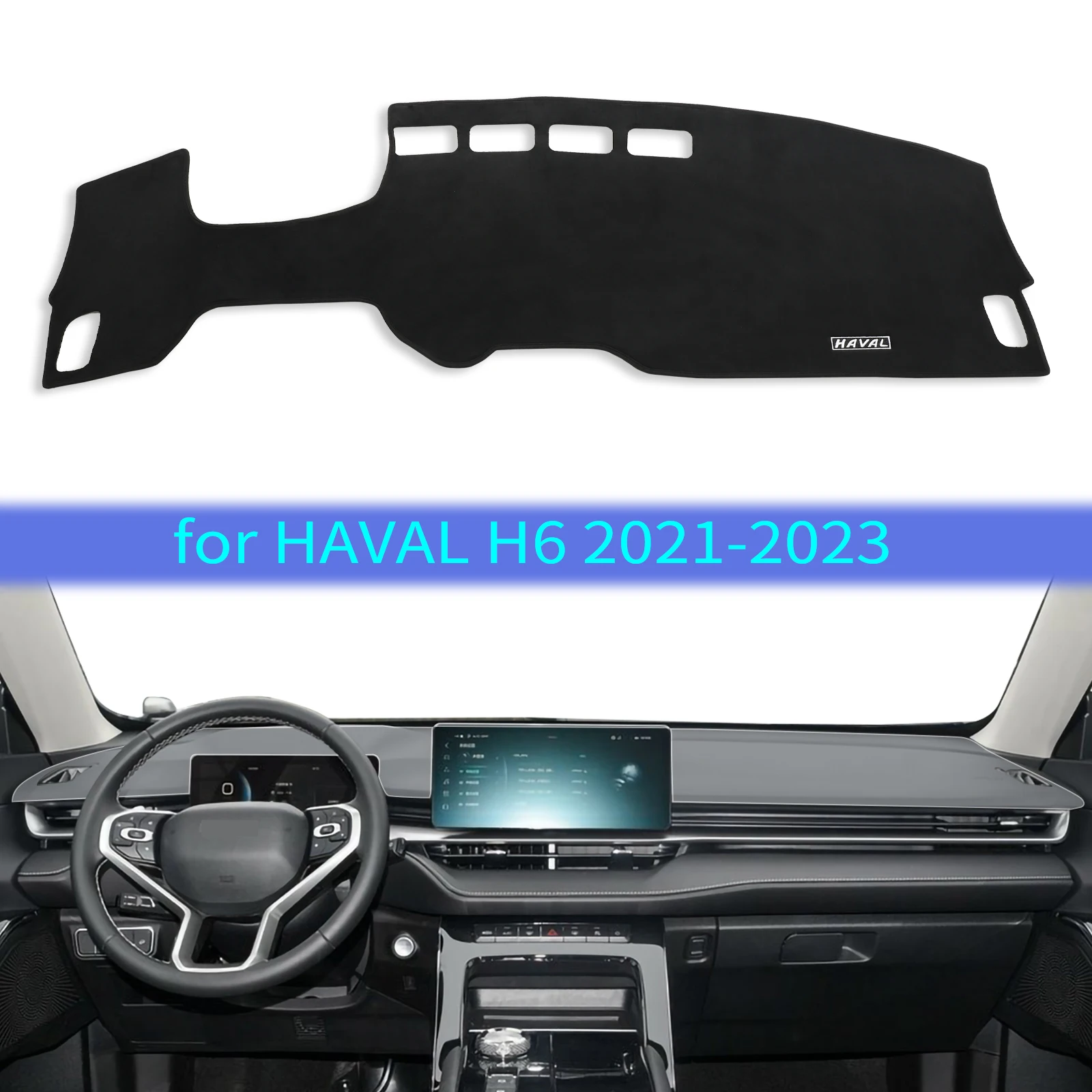 Car Dashboard Cover Pad for Haval H6 2021 2023 Anti Slip Dash Mat