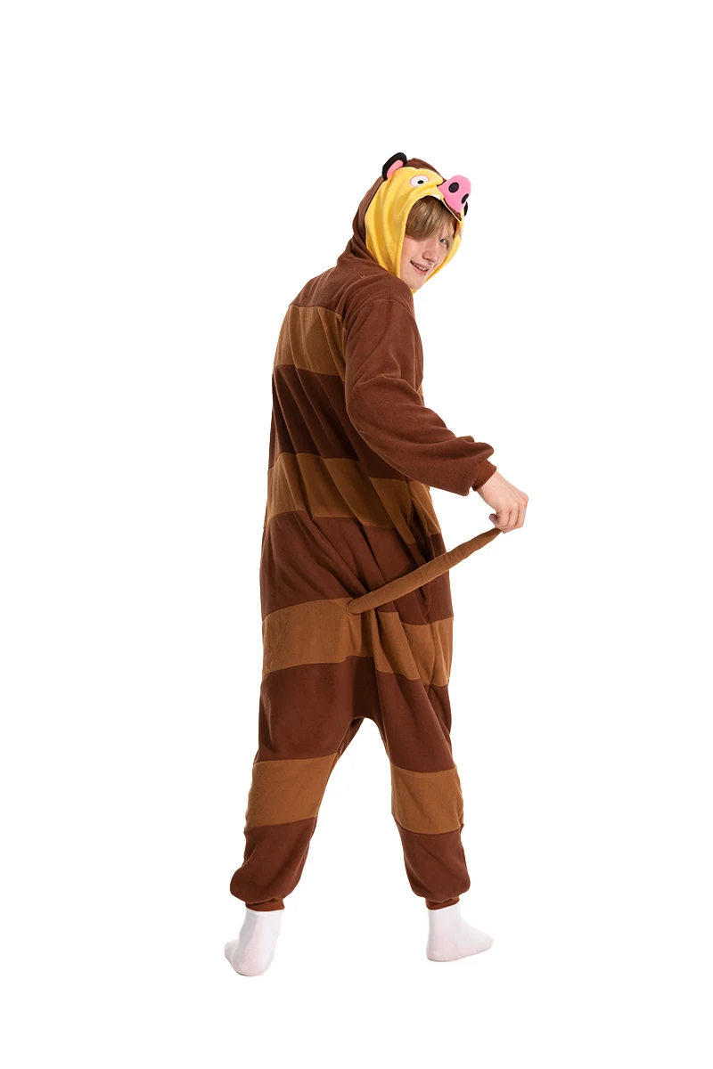 Halloween Onesie Opossum Cosplay For Adult Women Men Animal Kigurumis Pyjamas Cartoon Pajama Homewear Party Costume