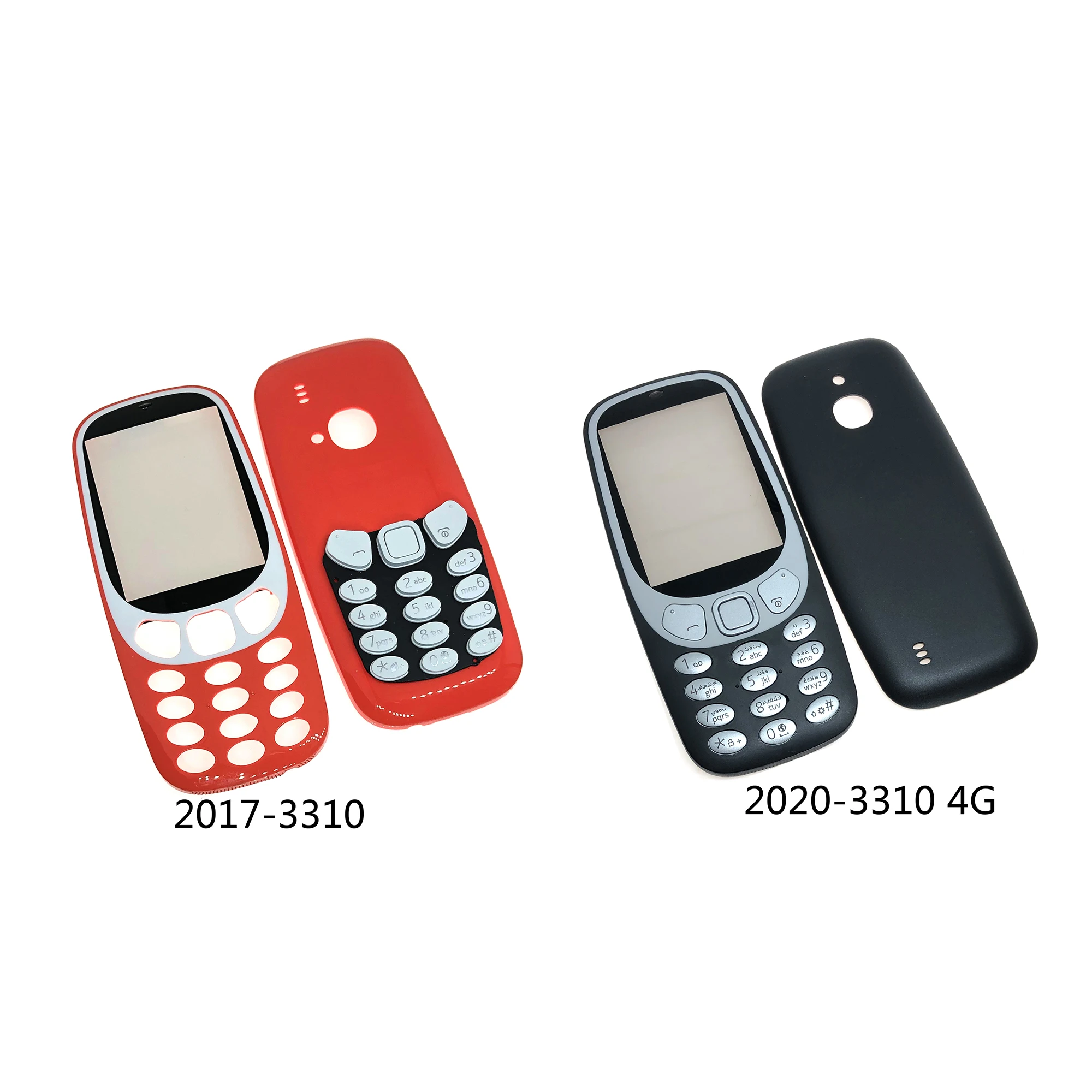 Per Nokia 208 108 220 X1-00 X1-01 Housing Faceplate Anteriore Telaio Della Copertura Della Cassa + Posteriore Della Copertura/Copertura Del Portello D
