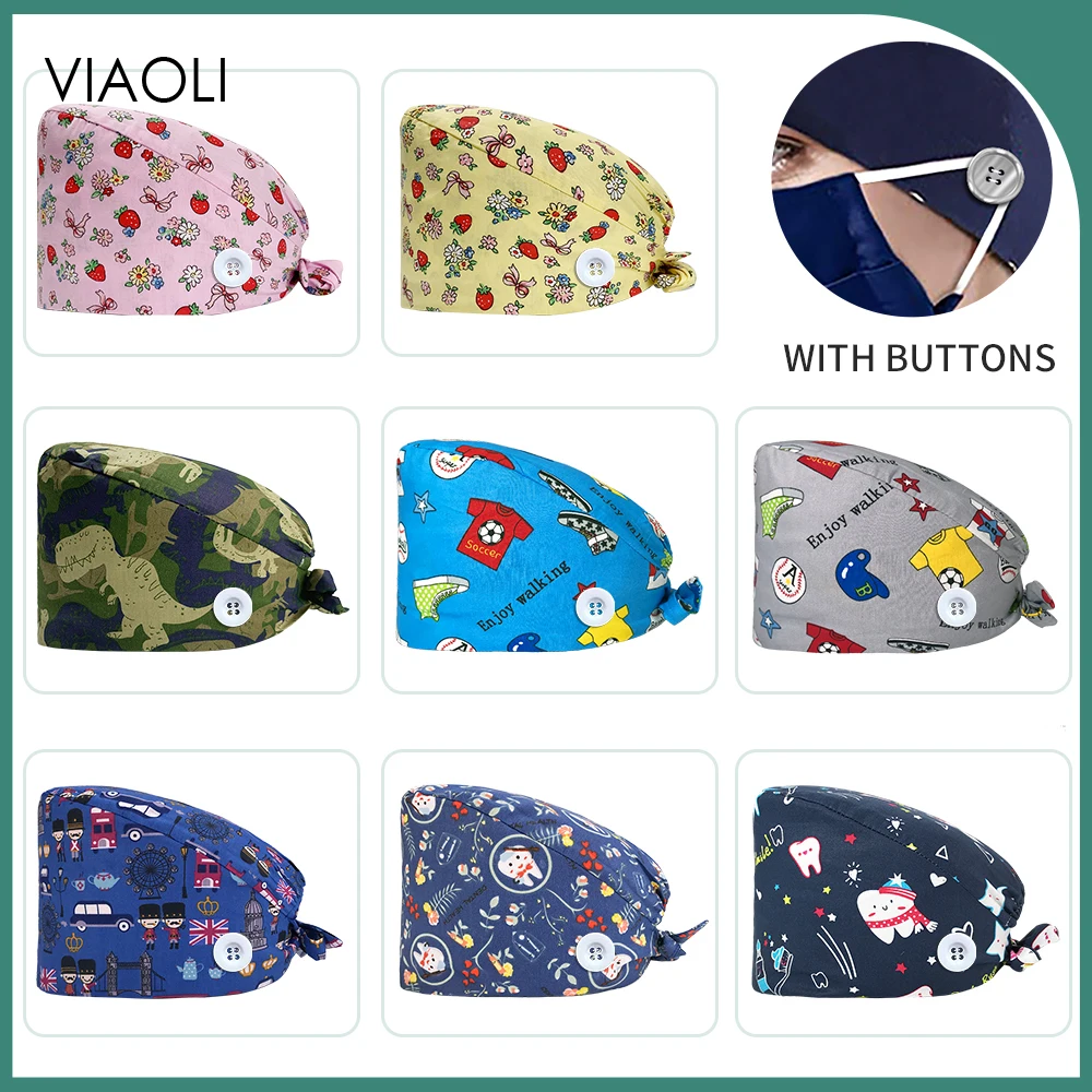 

Adjustable Hospital Doctor Nurse Hat Women Pet Grooming Surgeon Cap Wholesale Price Beauty Salon Chef Medical Accessories Unisex