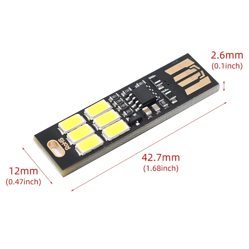 Touch Sensor Mini Night Light USB LED Plug Lamp 5V Pocket Card Lights LED Book Reading Table Lamp for Power Bank Computer Laptop
