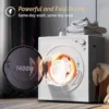 2.6 Cu.Ft Portable Clothes Dryer, 110V 1400W Electric Compact Front Load Tumble Laundry Dryer with Stainless Steel Tub & Easy Co 2