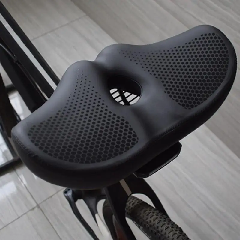 Mountain Bike Saddle Widened Seat Cushion Shock Absorbing Cycling Accessories Ventilated Riding Supplies For Daily Commute