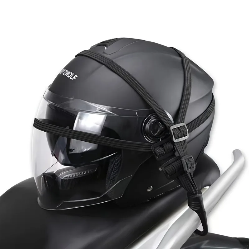 1pc High-Elasticity Durable Polyester Helmet Strap-Fit for Motorcycle & Bicycle Riding, Cargo Securing