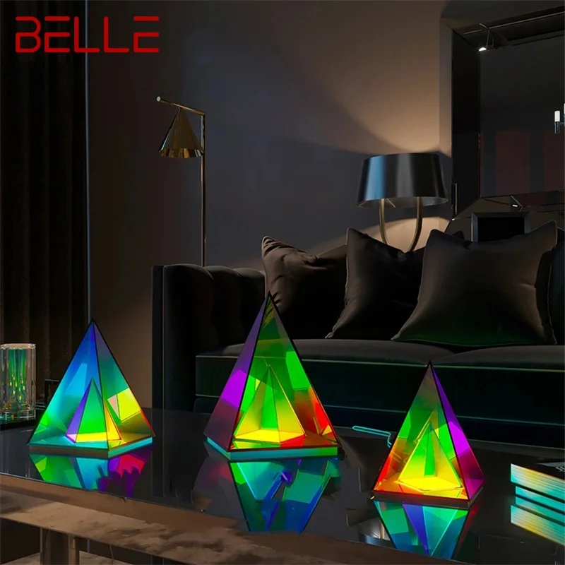 

BELLE Contemporary Creative Table Lamp Pyramid Indoor Atmosphere Decorative LED Lighting For Home Bed Room