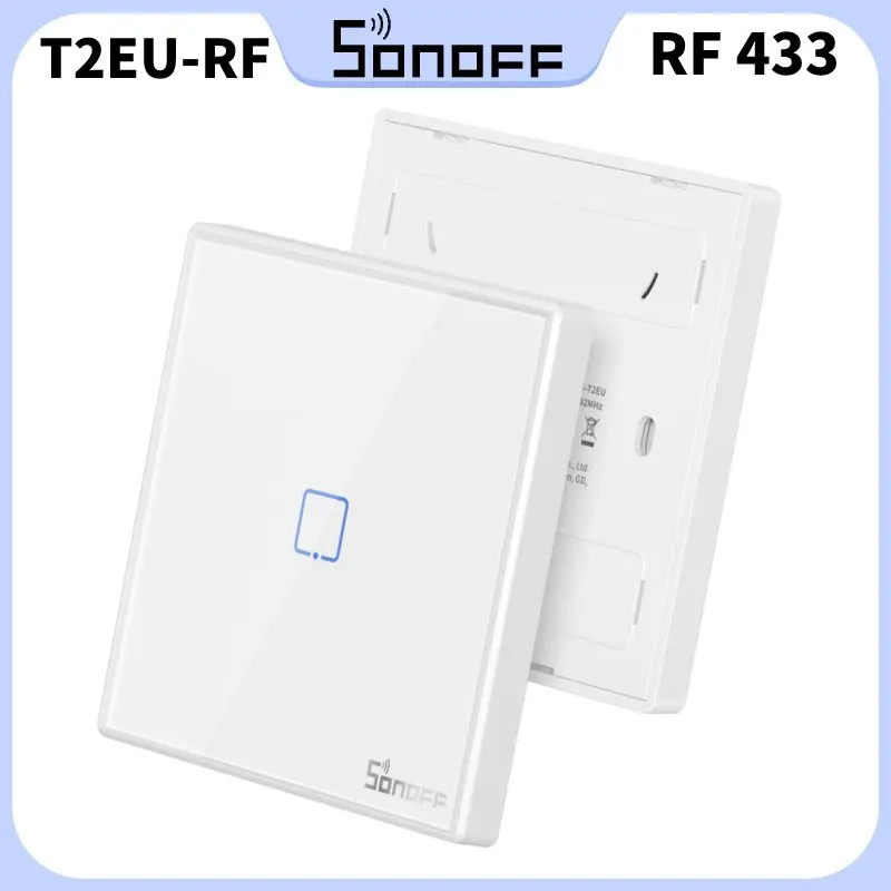 

SONOFF RF Remote controller 86 Type Wall Panel Sticky 433MHz RF Remote Control 1/2/3 Gang Works With SONOFF TX Wall Switch