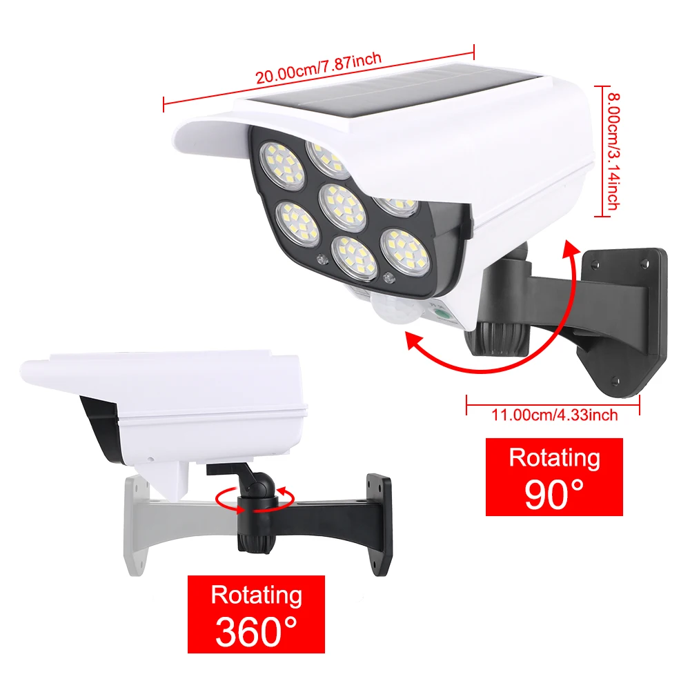 3 وضع للمنزل حديقة 77LED IP65 مقاوم للماء ضوء الشم...