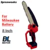 Fit For Milwaukee 18V Battery Brushless Electric Chainsaw 8 Inch Cordless Chain Saw Pruning Wood Cutting Power Tools 1