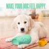 1pc Interactive Squeaky Dog Toy for Aggressive Chewers - Durable Rubber Slippers-Shaped Chew Toy with "I Love You" Design 4