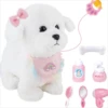 Interactive Stuffed Puppy Toys That Walk&Bark, Walking Dog Toy for Kids with Leash, Remote Control, Girls&Boys Aged 3+ GIFT 1