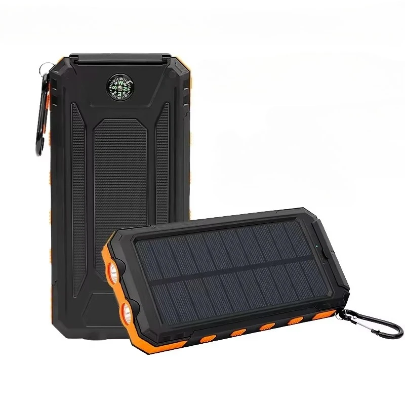 Solar Power Bank 20000mah Large Capacity Portable Charger Compatible with IOS Android USB-A and USB-C Fast Charging Powerbank 6