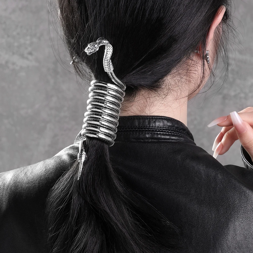 

Hair Clip for Women Bendable Twistable Snake Hair Accessories Fashion Ponytail Holder Girls Hairpin Metal Hair Tie Gift for Her