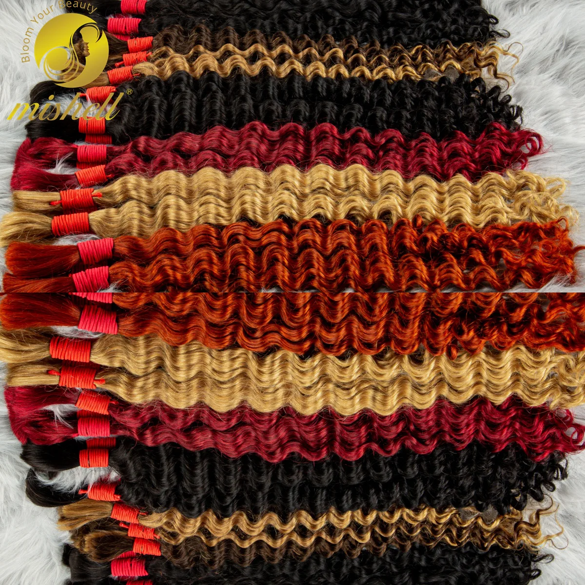 22 24 inch Deep Wave Braiding Human Hair Bulk Human Hair Extensions Full Ends for Boho Braids No Weft Curly Braiding Bulk human hair extensions braiding hair extensions human braiding hair