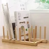 2025 DIY Locker Bamboo Drain Rack Wooden Plate Rack Dish Rack Kitchen Organizer for Plates/Cutting Boards/Plates/Cups/Pot Lid 1