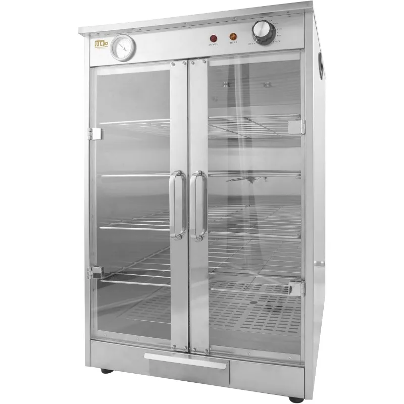 5-Shelf Electric Hot Box Food Warmer for up to (10) 16" Pizza Boxes, Countertop Heated Holding Cabinet for Pretzels,Warming Oven