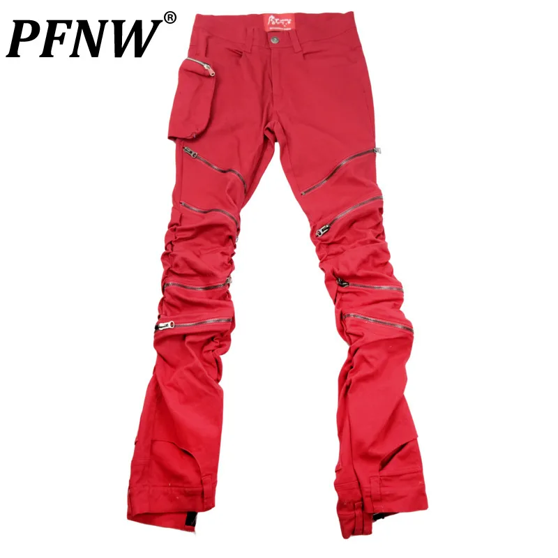 PFNW-Spring-Autumn-New-Men-s-High-Street-Pleated-Straight-Denim-Jeans ...